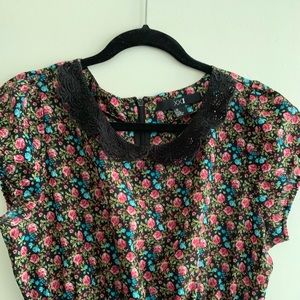 Forever 21 midi dress with a vintage flower print